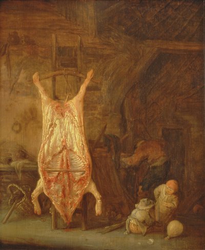 Pig Slaughtering by Isack van Ostade