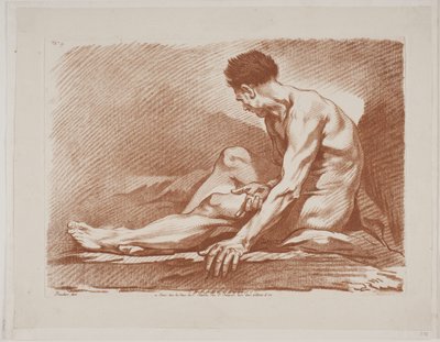 Seated Male Model by Isak Henningsen