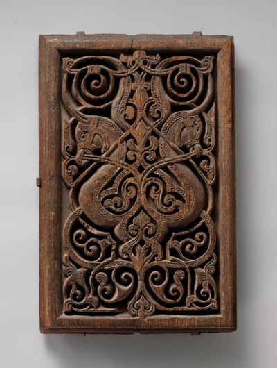 Panel with Horse Heads by Islamic School
