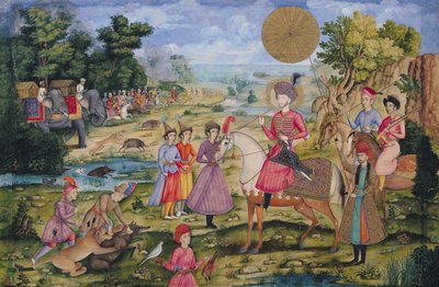 Royal Hunt, from Isfahan, Iran by Islamic School