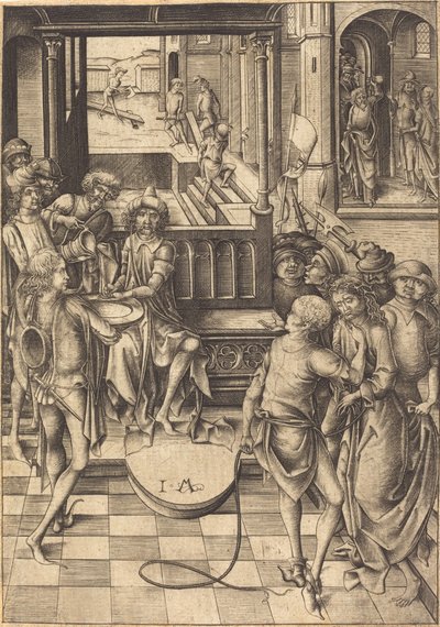 Christ before Pilate by Israhel van Meckenem