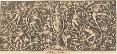 Ornament with Morris Dancers by Israhel van Meckenem