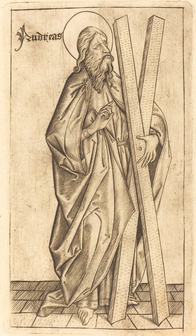 Saint Andrew by Israhel van Meckenem