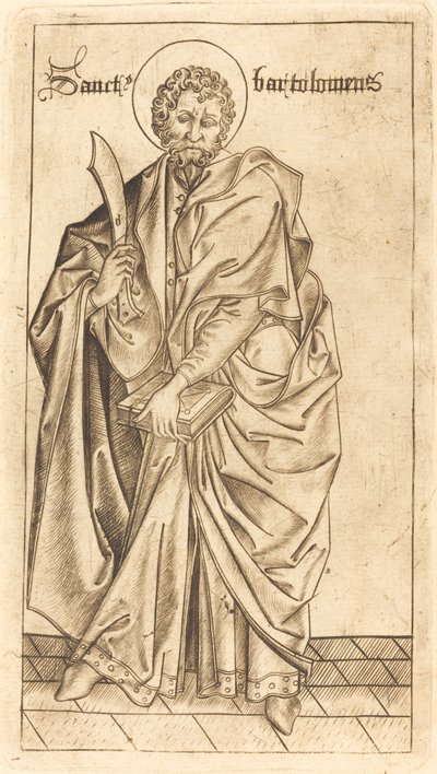 Saint Bartholomew, c. 1470-1480 by Israhel van Meckenem