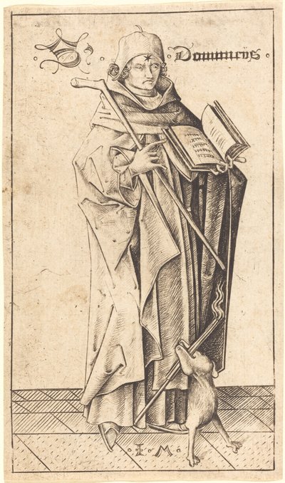Saint Dominic by Israhel van Meckenem