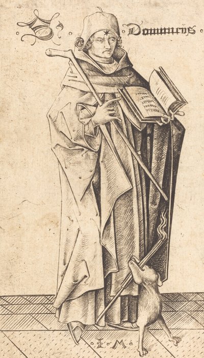 Saint Dominic, c. 1470 by Israhel van Meckenem
