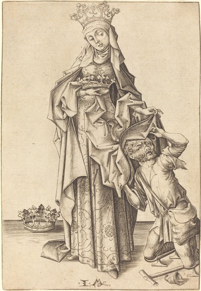 Saint Elizabeth of Thuringia, c. 1475-1480 by Israhel van Meckenem