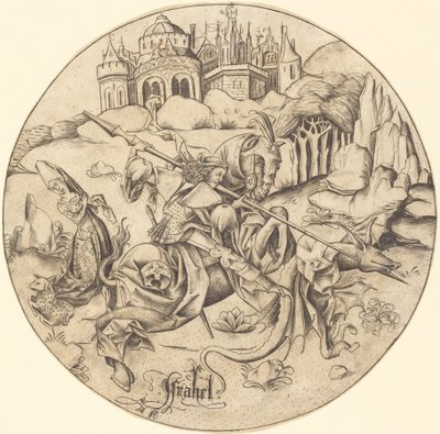 Saint George and the Dragon by Israhel van Meckenem