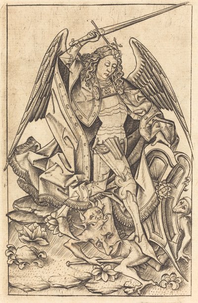 Saint Michael by Israhel van Meckenem