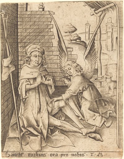 Saint Roch, c. 1490-1500 by Israhel van Meckenem