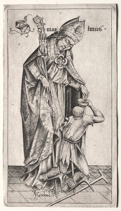 St. Martin by Israhel van Meckenem
