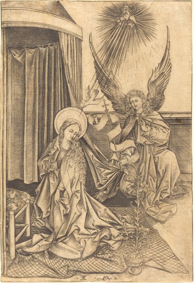 The Annunciation by Israhel van Meckenem