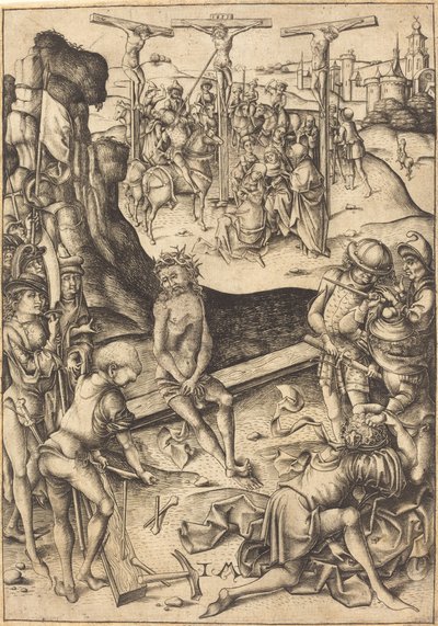 The Crucifixion by Israhel van Meckenem