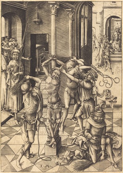The Flagellation by Israhel van Meckenem
