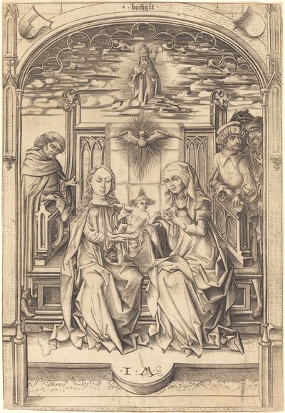 The Holy Family by Israhel van Meckenem