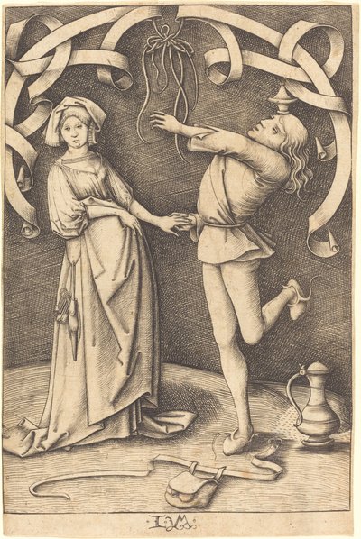 The Juggler and the Woman by Israhel van Meckenem