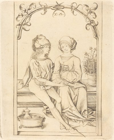 The Lovers, c. 1490 by Israhel van Meckenem