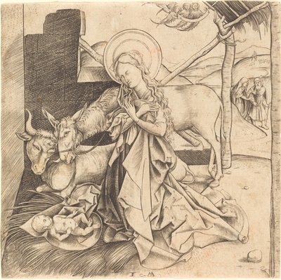 The Nativity by Israhel van Meckenem