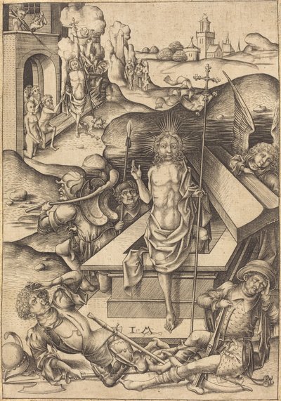 The Resurrection by Israhel van Meckenem
