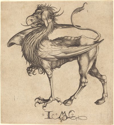 The Griffin by Israhel van Meckenem after Martin Schongauer