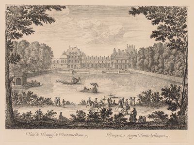 View of the Pond of Fontainebleau by Israël Silvestre