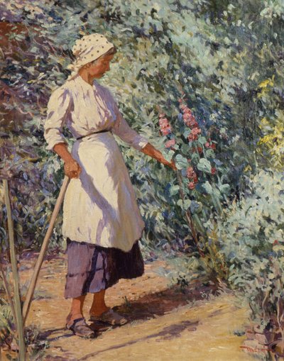 Woman in a Garden by Istvan Mero