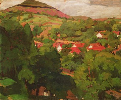 Landscape at Nagybanya, Hungary by Istvan Reti