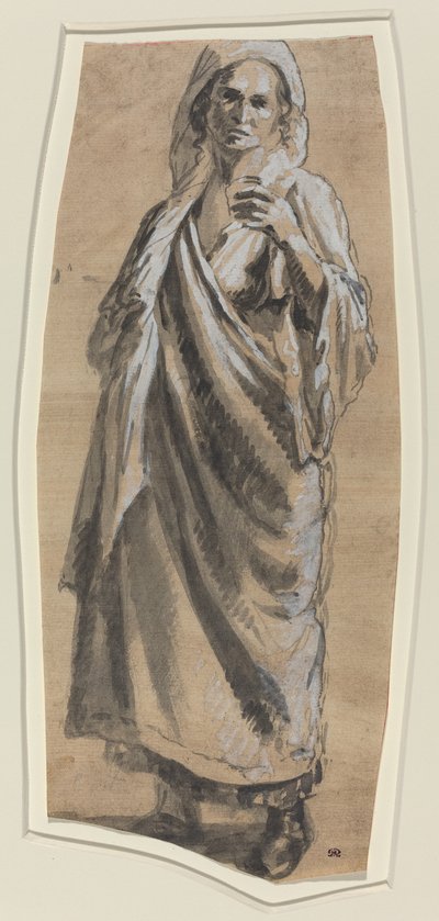 Study of a Standing Woman by Italian 18th Century