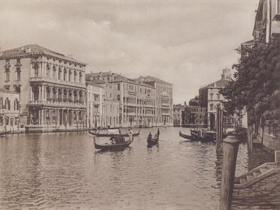 Grand Canal and Browning Palace by Italian Photographer