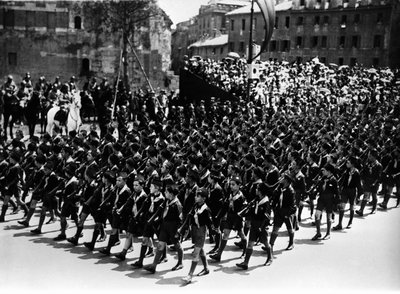 Rome. Balilla Parade at Via dell