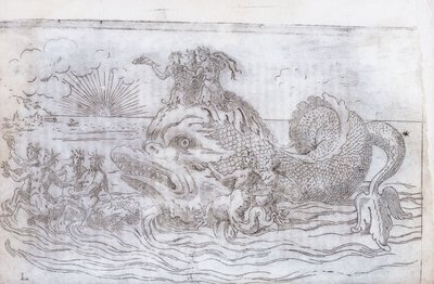 A Fantastical Fish Chariot, 1579 by Italian School