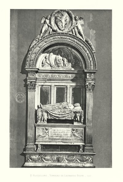 Tomb of Leonardo Bruni by B. Rossellino by Italian School