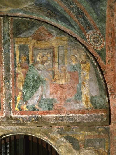 Baptism of Saint Pudentiana by Italian School