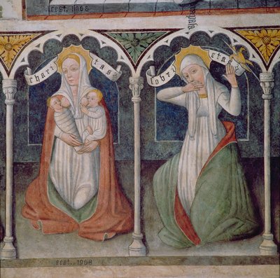Charity and Temperance by Italian School