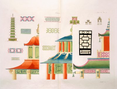 Chinese Pagoda Design by Italian School