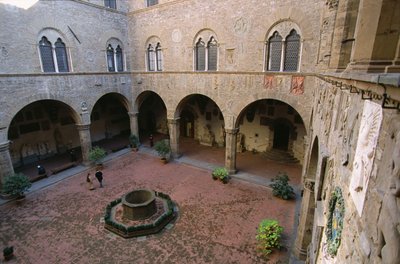 Courtyard by Italian School