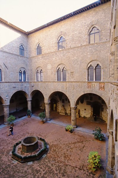 Courtyard by Italian School
