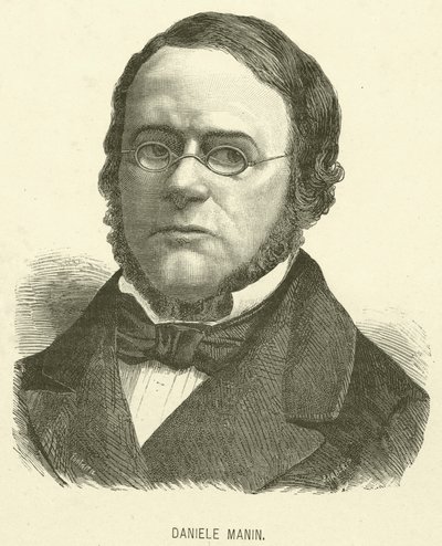 Daniele Manin (engraving) by Italian School
