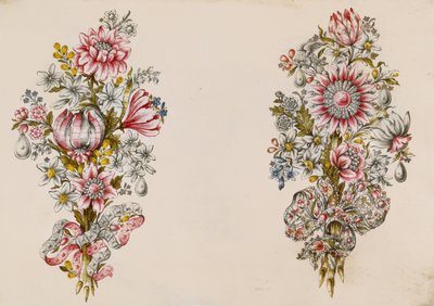 Design for sprays of flowers by Italian School