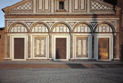 Detail of the Facade of the Church by Italian School
