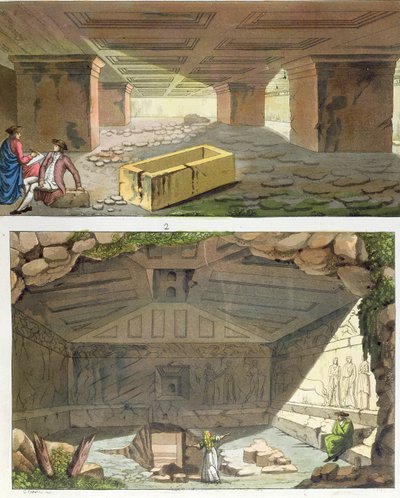 Discovery of Etruscan Tombs, c.1820 by Italian School