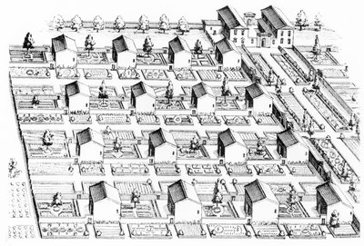 Garden of a monastery in Turin by Italian School
