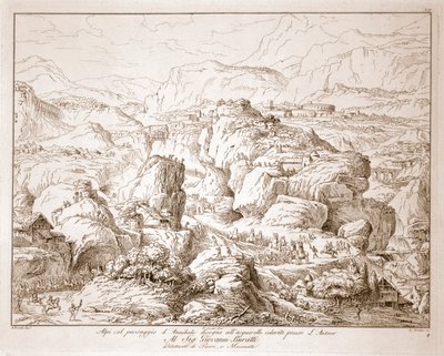 Hannibal Crossing the Alps by Italian School