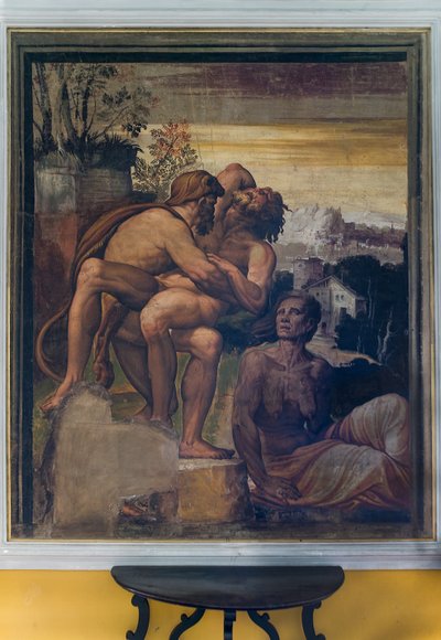 Hercules Slaying Antaeus, from the Yellow Room by Italian School