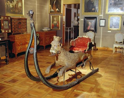 Lion Sled by Italian School