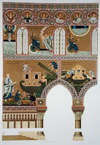 Mosaics from the nave of Monreale by Italian School