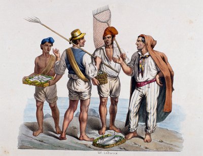 Neapolitan Fishermen by Italian School