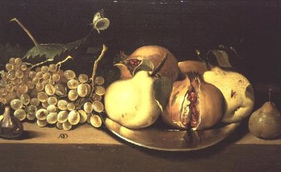 Pears, Grapes and Pomegranates by Italian School