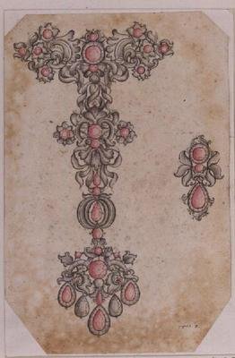 Pendant and earrings by Santini (17th century) by Italian School