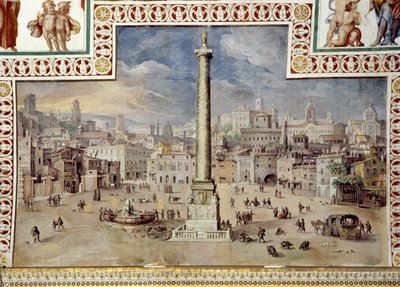 Piazza Colonna, Rome by Italian School